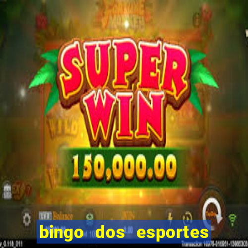 bingo dos esportes para imprimir